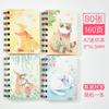 Cuaderno Espiral A7 Dibujos Animados Pequeño Cuaderno Plegable Lateral Portátil Bolsillo Mini Cuaderno Premios Estudiantiles Mayoreo