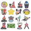 Broche de combinación periférica de película y televisión de animación de dibujos animados transfronterizos con diseño creativo de estrella de mar con esponja y insignia de modelado