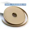 Tira de Cuero Doble Cara de 5m de Largo en Color Marrón Rojizo Estilo Vintage, Tira de Piel Sintética de PU Hecha a Mano, Accesorio Adhesivo de Doble Capa para Ropa, Bolsos y Cuerdas de Cuero DIY