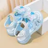 Sandalias para Niña Zapatos Antideslizantes de Princesa 2026 Verano Nuevos Brillantes para Niña Pequeña Strass Cristal Lindo Punta Abierta Dibujos Animados
