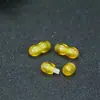 Ámbar Imitación Cera de Abeja Aceite de Pollo Amarillo Broche de Collar Broche de Pulsera Broche de Tornillo Conector Accesorios para Joyería Núcleo Metálico Cabeza de Broche