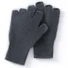 Nuevos Guantes de Cachemira Calientes de Invierno Anti-Frío para Mujer Casual Suaves Amigables con la Piel Versátiles de Punto Sin Dedos