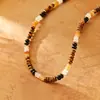 Collar de Piedra Blanca Natural, Aventurina Roja, Ojo de Tigre con Cuentas, Sensación de Alta Gama, Lujo Ligero, Moda de Nicho, Estilo Merade, Cadena para Clavícula