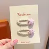Pinzas para el pelo de tela para niñas, Pasadores de estrella dulces, Pinzas para el flequillo lateral, Accesorios para el cabello que no dañan el cabello, Adornos para el cabello de bebé