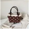 Bolso cubo retro simple y elegante, bolso casual de moda, nuevo modelo de verano 2026, bolso de hombro y cruzado texturizado para mujer