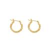 Pendientes circulares de metal europeos y americanos con aguja de plata S925, temperamento femenino, pendientes de viento frío simples, nuevos pendientes de una generación de cabello