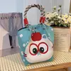 251 Modelos de Bolsas Quadradas Pequenas Populares Transfronteiriças, Bolsas de Lanche de Tricô Portáteis de Grande Capacidade para o Trabalho, Deslocamento e Sacolas de Presente