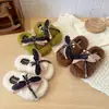 Pantuflas de Algodón para el Hogar Mujer Invierno 2026 Nuevo Estilo Haiqing Hogar Felpa Interior Doméstico Suela Plana Antideslizantes Pantuflas de Piel