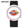 Reloj SANDA superventas transfronterizo, reloj especial para exámenes para estudiantes de secundaria, movimiento silencioso, diseño simple, correa de nailon, reloj de cuarzo