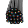Lápis Arco-Íris de Madeira Preta de 7 Cores para Crianças, Venda Quente Transfronteiriça, Lápis de Cor de Sete Cores para Pintura e Grafite em Estúdio de Arte, Lápis de Cor Específico para Estudantes