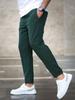 Pantalones Casuales de Nueve Puntos para Hombre 2025 Color Sólido Pantalones Casuales Pantalones Casuales de Amazon
