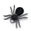 Acessórios de Aranha Divertidos de Diamante Cheio para Halloween Transfronteiriço Cool Preto Vento Caveira Garra Fantasia Adereço de Cabeça Artesanal DIY