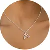 Comercio Exterior Más Vendido Diseño Creativo Collar de Palabras Artístico Lujo Ligero Gama Alta Diseño de Nicho Joyería para Mujer