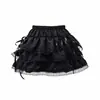 Sin error, este es un conjunto de lencería sexy que presenta un body, una falda abullonada y un atuendo de encaje, perfecto para Halloween.