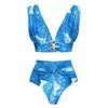 Traje de baño de dos piezas de estilo falda para mujer, nuevo, de comercio exterior europeo y americano, sexy, para chica caliente, ajustado, sin espalda, Amazon, transfronterizo, casual