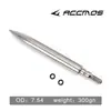 Nueva flecha de tormenta de acero inoxidable con rosca, flecha reemplazable con doble anillo de goma firmemente instalado, cabeza de doble sellado