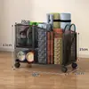 Rack de Armazenamento de Basquete, Rack de Armazenamento de Chão, Rack de Armazenamento de Brinquedos para Sala de Estar, Equipamentos Esportivos de Bola, Cesta de Armazenamento para Tapete de Yoga