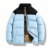 Jaqueta grossa acolchoada de algodão para homens e mulheres, novo design moderno color-block de inverno 2026, corta-vento e impermeável, casaco puffer oversized
