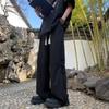 Pantalones de hombre estilo chino nuevos, finos de verano de alta gama, caídos, rectos, casuales, largos, tendencia nacional, pantalones de seda helada, venta de liquidación