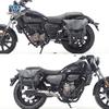 Coche muscle Wolf adecuado para Qianjiang flash 150 bolsa lateral bolsa lateral se puede instalar casco medio casco casco integral con cerradura marco de liberación rápida modificación