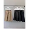 Pantalones de Pierna Ancha Casuales Adelgazantes de Cuero PU Suave Cortos de Cintura Alta para Mujer NEIHE Otoño 2026 260223