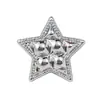Botón Metálico de Estrella de Cinco Puntas a Cuadros Cara de Tortuga Botón Estilo Chanel Botón para Suéter Cardigan Botón Decorativo para Abrigo de Mezclilla Abrigo