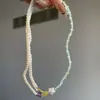 Série Dopamina de Verão ~ Colar Colorido Divertido, Acessórios Femininos Doces e Descolados, Corrente de Clavícula Coreana Ins Nicho de Alta Qualidade