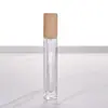 10ml Venta Directa de Fábrica Decantador de Perfume Cuadrado Tapa de Madera Maciza Botella de Perfume Portátil Simple Pulverizador de Niebla Fina Botella Vacía de Vidrio