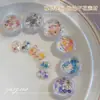 Lentejuelas Iridiscentes Polarizadas Ultra Delgadas para Uñas, Discos de Lunares, Polvo Brocado Nube Ópalo de Alto Brillo Cristal de Hielo, Jardín Secreto de Flores Secas