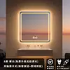 Espejo Inteligente Cuadrado con Luces LED, Montado en Pared para Baño, Antivaho, Pantalla Táctil, Espejo de Baño para Maquillaje