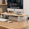 Soporte elevador para computadora de escritorio, soporte elevador para monitor, estante de almacenamiento para escritorio de oficina, base de soporte, estante elevado