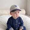 Gorro para bebé para primavera y otoño, gorra de béisbol linda estilo coreano para bebés y niños pequeños, sombrero para protección solar y contra el viento para exteriores