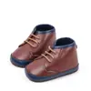 Zapatos nuevos de primavera y otoño para bebés y preescolares, suela blanda antideslizante, 0-1 año, niños y niñas, PU color sólido 2025