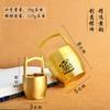 Um Balde de Presentes Criativos Jiangshan, Baldes Pequenos, Ornamentos de Mesa de Escritório, Lingotes de Latão Retrô, um Balde de Ouro