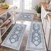 Alfombrilla de Cocina Larga Estilo Bohemio Amazon Transfronteriza para el Hogar Antideslizante Resistente a la Suciedad Alfombrilla de Pie de Tres Piezas para Venta al por Mayor
