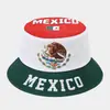 Sombrero de Cubo de Bandera del Mundial Más Vendido Transfronterizo de Amazon para Hombres y Mujeres, Sombrero Casual para Exteriores con Protección Solar, Sombrero de Cubo a la Moda