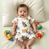 2026 Nuevo Estilo Bebé Recién Nacido Verano Delgado Ropa para Bebé Luna Llena Unisex Body de Algodón Puro