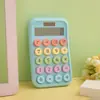 Calculadora Transfronteriza con Doble Fuente de Alimentación, Color Degradado, Alto Atractivo Estético, Calculadora Estilo Diosa, Calculadora de 12 Dígitos para Estudiantes Universitarios