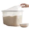 Camelia cubo de arroz sellado a prueba de humedad almacenamiento doméstico de plástico bote para arroz harina de arroz a prueba de polvo caja de almacenamiento de arroz 10kg a prueba de insectos