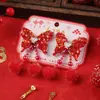 Pasador Rojo con Lentejuelas, Pompones, Perlas y Borlas, Pinza para el Cabello Estilo Chino de Año Nuevo para Niñas Pequeñas, Accesorio para el Cabello Hanfu