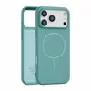 Cor Sólida Adequada para 17Air com Revestimento de Veludo Maçã 16 Oficial Capa de Telefone em TPU Fosca Magnética Capa de Telefone iPhone 15