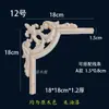 Tallado en Madera de Dongyang Estilo Europeo Madera Maciza Flor de Esquina Gabinete Puerta Pared de Fondo Pieza de Flor Decorativa Accesorios Aplique de Flor de Esquina Tallado en Madera