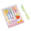 Marcador de Frutas de Alto Valor Prêmio Estudantil Ins Cor de Proteção Ocular Caneta Aquarela Marcador de Pontos Chave para Sala de Aula