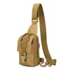 Bolso Pequeño de Hombro Único Ocali para Deportes al Aire Libre y Ciclismo, Bolso para Teléfono Montado en el Pecho, Mochila Táctica de Hombro Único Camuflada