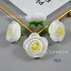 Capullos de Rosa de Seda Artificial con Hojas, Flores de Capullo de Té, Accesorios de Flor para Peineta de Ópera, Arreglo Floral