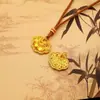Bolsa de Cuerda Tejida con Cierre Ruyi de Caqui Collar Estilo Nacional 2025 Nuevo Cadena para Suéter Ruyi de Caqui Seda Diseño Antiguo
