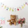 # Festa de Aniversário Feliz Crianças Primeira Festa de Aniversário Decoração Bandeira de Aniversário Cordão de Bandeirinhas Cenário Layout Bandeira Pendurada Bandeira Colorida Lote
