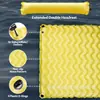 Esterilla Flotante Inflable de PVC Doble Esterilla Flotante para Agua Fila Flotante con Almohada Adecuada para Piscina Playa Lago Río Océano
