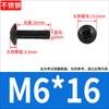 Tornillos de Máquina de Cabeza Plana Grande Cruz Acero Inoxidable 304 Negro Tornillos de Cabeza de Hongo con Cabeza de Paraguas Zincado Negro M2M3M4M5M6