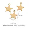 Aço Inoxidável Lua Estrela Exquisito Pequeno Joia Artesanal DIY Colar Pulseira Acessórios de Joia Fofo Pingente de Mochila